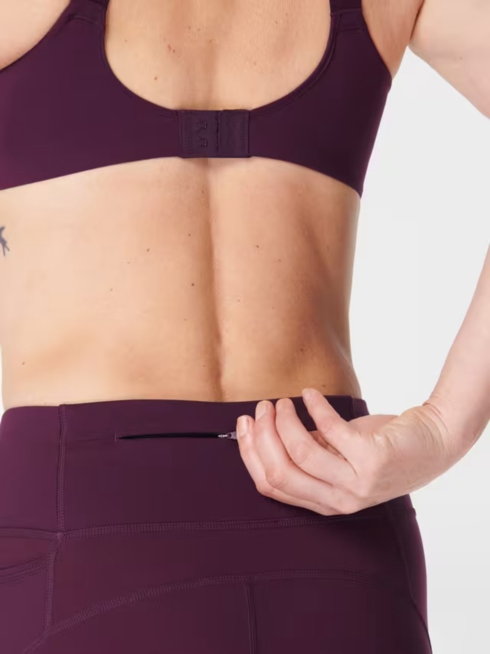Sweaty Betty Power 7/8 Leggings Burgundy Purple Training Small - Picture 4 of 14